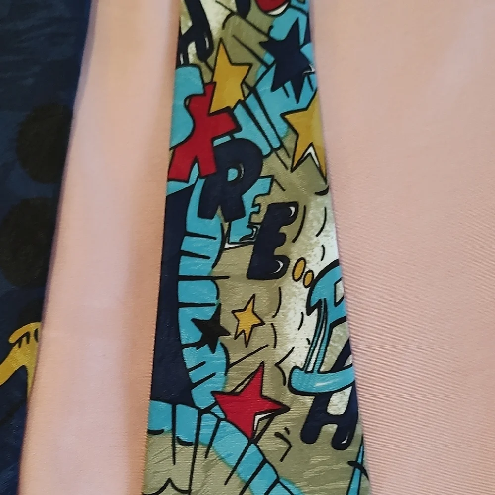 Mickey Mouse POW CLOCK Tie Circa 1990s